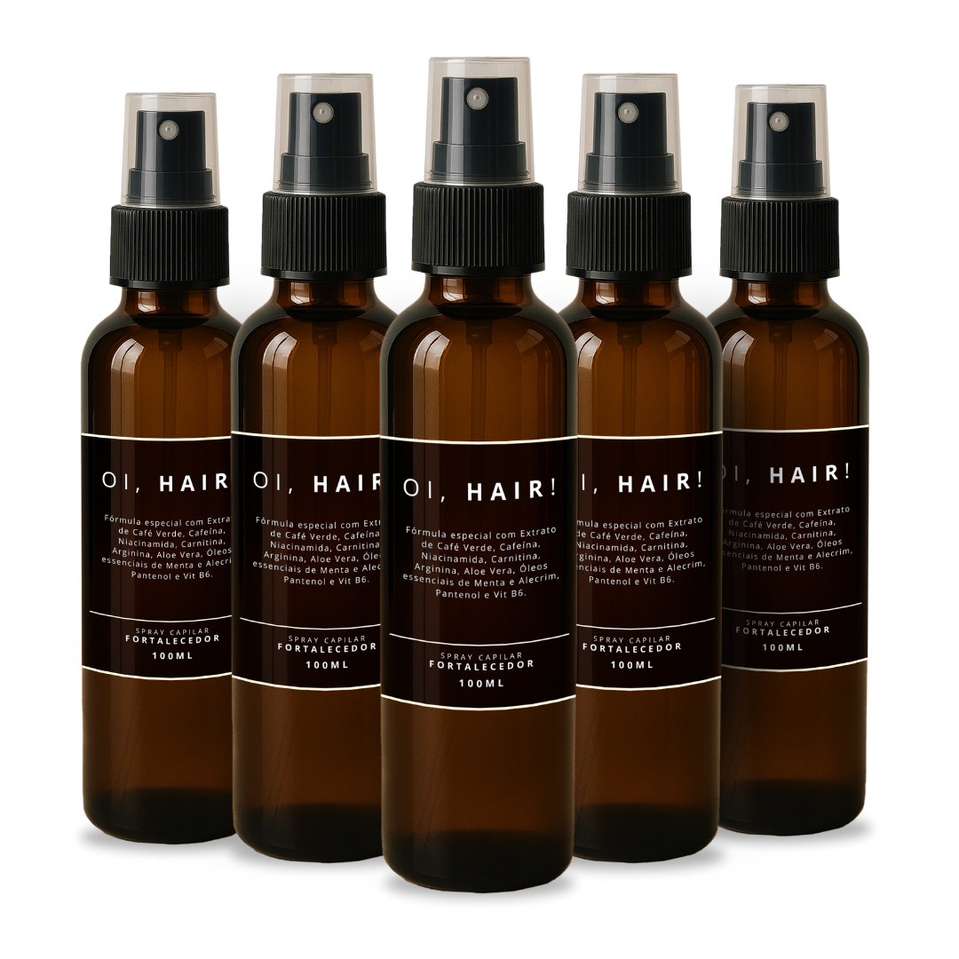 Oi, Hair! Tônico Capilar Anti Queda | 5 Unidades