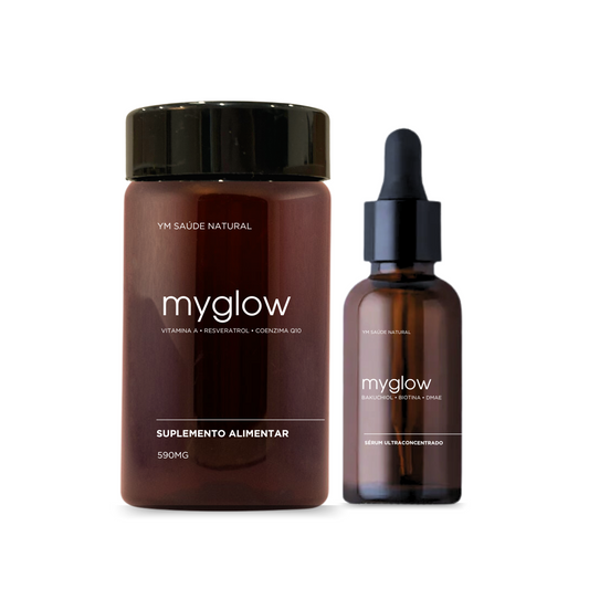 My Glow Terapia Combinada Anti Rugas 1 mês | 30 Capsula e 1 Séruns