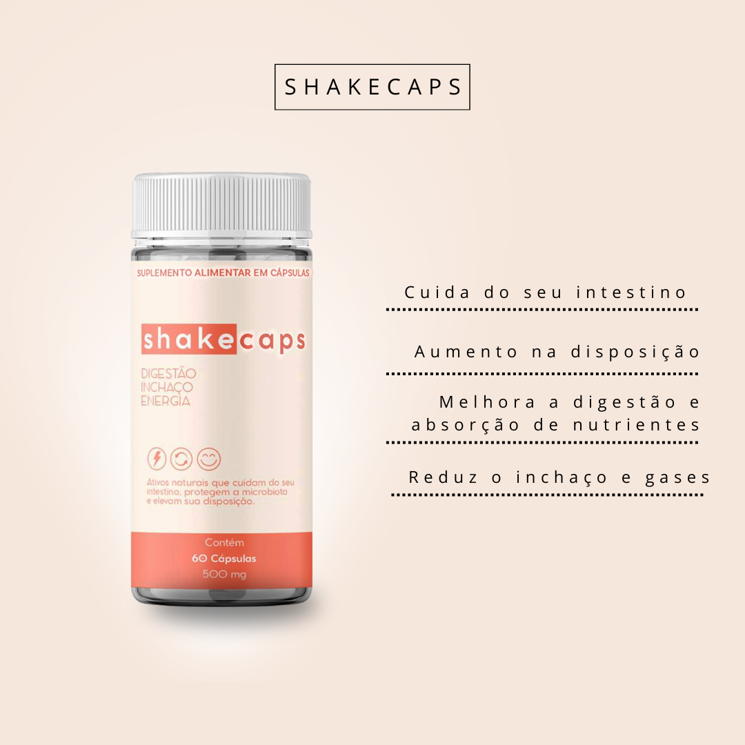 ShakeCaps Anti Constipação 1 mês | 60 cápsulas